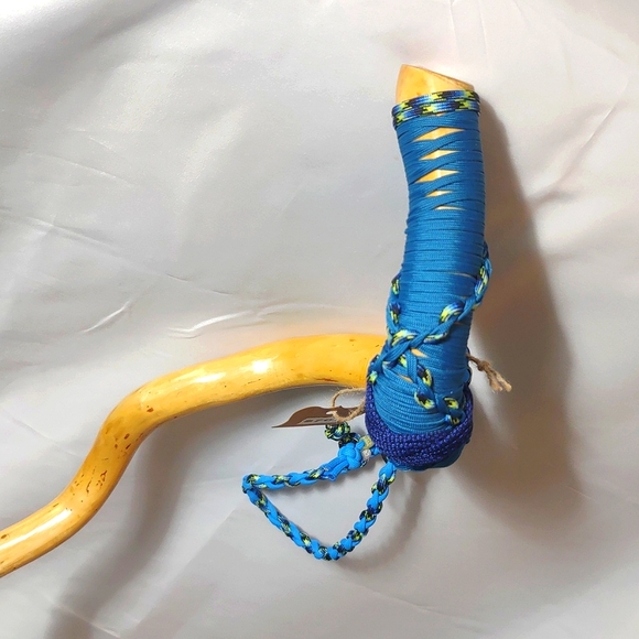 Crazy Twisted, Paracord Wrapped, Hiking/Walking Cane - Picture 5 of 11